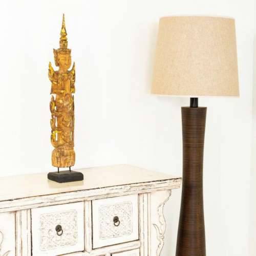 Ukrasna figura Alexandra House Living Smeđa Drvo 7 x 76 x 12 cm Cijena