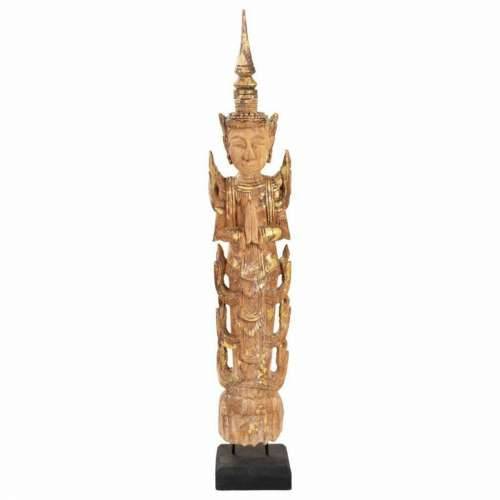 Ukrasna figura Alexandra House Living Smeđa Drvo 7 x 76 x 12 cm Cijena