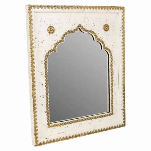 Zidno ogledalo Alexandra House Living zlatan 2 x 51 x 40 cm Pravokutno Cijena
