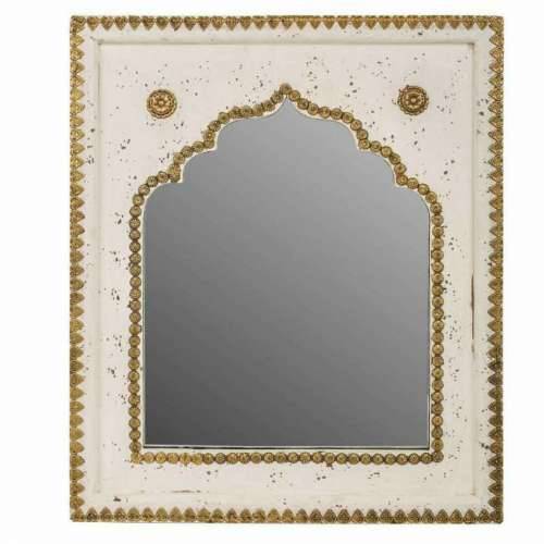 Zidno ogledalo Alexandra House Living zlatan 2 x 51 x 40 cm Pravokutno Cijena