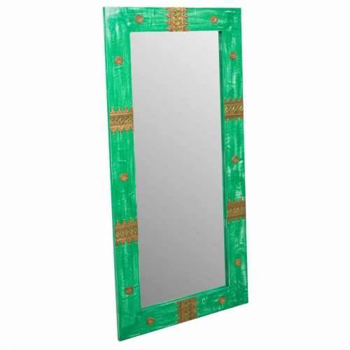 Zidno ogledalo Alexandra House Living Zelena zlatan 1 x 113 x 52 cm Pravokutno Cijena