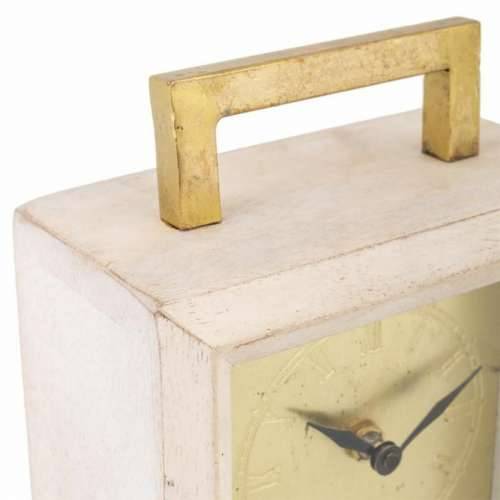 Galda pulkstenis Alexandra House Living Mesing Staklo Željezo Drvo Manga 9 x 30 x 15 cm Cijena