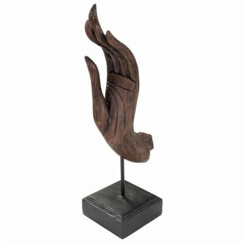 Ukrasna figura Alexandra House Living Smeđa Crna Metal Polirezin ruka 12 x 43 x 17 cm Cijena