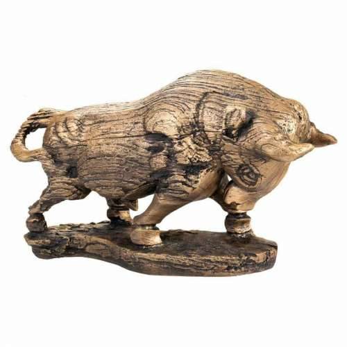 Ukrasna figura Alexandra House Living zlatan Polirezin Bik 18 x 30 x 53 cm Cijena