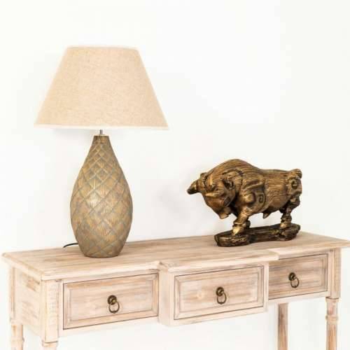 Ukrasna figura Alexandra House Living zlatan Polirezin Bik 18 x 30 x 53 cm Cijena