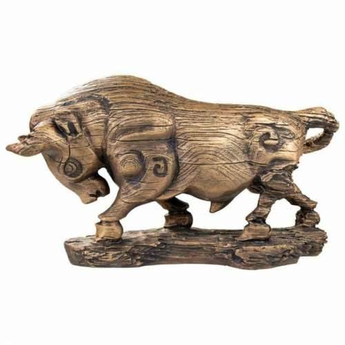 Ukrasna figura Alexandra House Living zlatan Polirezin Bik 18 x 30 x 53 cm Cijena