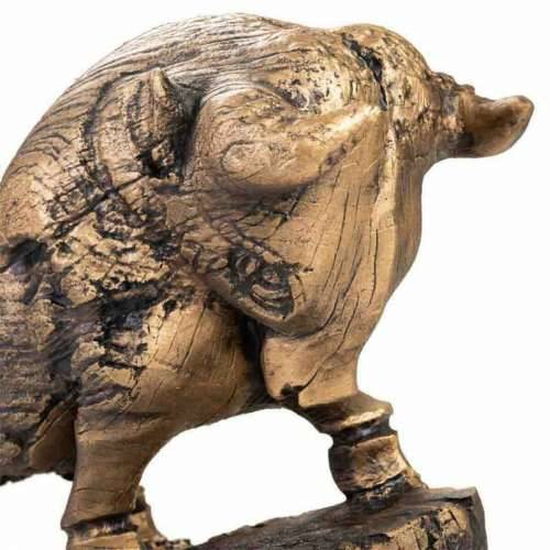 Ukrasna figura Alexandra House Living zlatan Polirezin Bik 18 x 30 x 53 cm Cijena