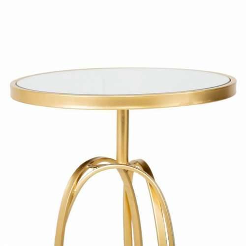 Pomoćni stolić Alexandra House Living Zlato Staklo Drvo MDF 35 x 61 x 35 cm Cijena