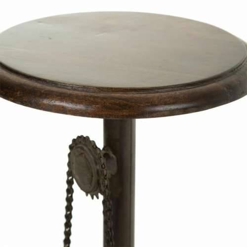 Tabure Alexandra House Living Smeđa Crna Metal Drvo MDF 40 x 73 x 40 cm pedale Cijena