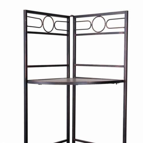 Kutna Polica Alexandra House Living Crna zlatan Metal Drvo MDF 36 x 165 x 50 cm Cijena