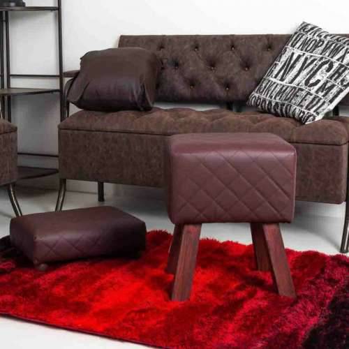 Tabure Alexandra House Living PVC Drvo MDF 30 x 47 x 36 cm Cijena
