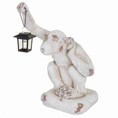 Ukrasna figura Alexandra House Living Bijela magnezij Majmun 35 x 58 x 36 cm Cijena