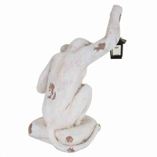 Ukrasna figura Alexandra House Living Bijela magnezij Majmun 35 x 58 x 36 cm Cijena