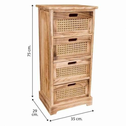 Ormarić s ladicama Alexandra House Living trska Paulovnija 29 x 75 x 35 cm Cijena