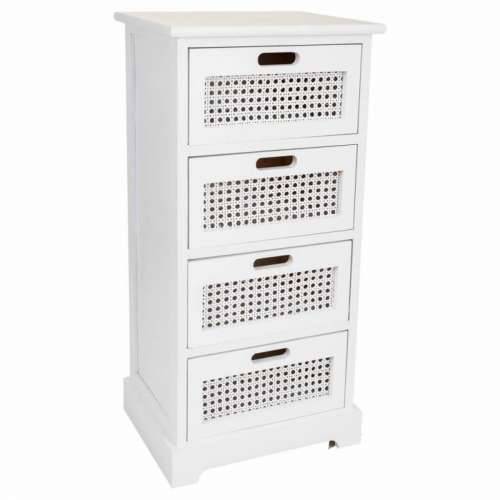 Ormarić s ladicama Alexandra House Living Bijela trska Paulovnija Drvo MDF 29 x 75 x 35 cm Cijena