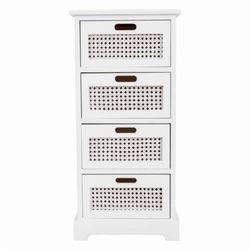Ormarić s ladicama Alexandra House Living Bijela trska Paulovnija Drvo MDF 29 x 75 x 35 cm Cijena