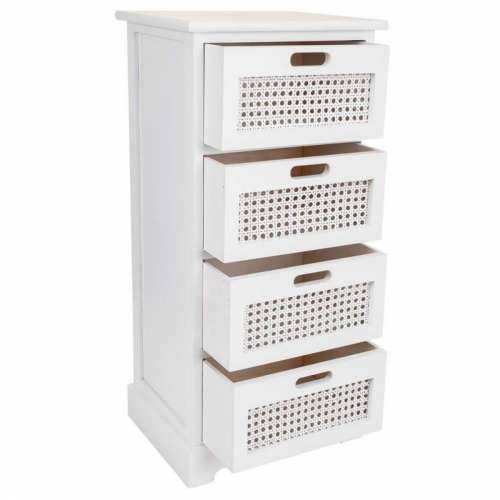 Ormarić s ladicama Alexandra House Living Bijela trska Paulovnija Drvo MDF 29 x 75 x 35 cm Cijena