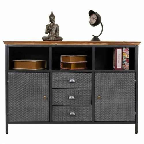 Ormarić za hodnik Alexandra House Living Smeđa Siva Drvo Metal 36 x 82 x 121 cm Cijena