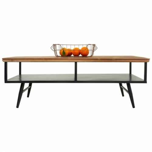 Stolić za dnevni boravak Alexandra House Living Smeđa Siva Metal Drvo Manga 65 x 44 x 125 cm Cijena