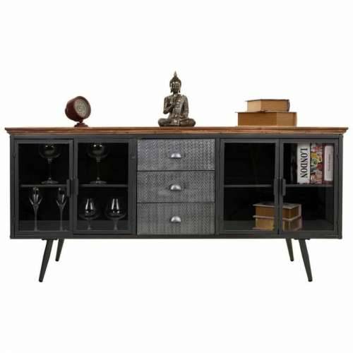 Ormarić za hodnik Alexandra House Living Smeđa Siva Drvo Metal 42 x 74 x 164 cm Cijena