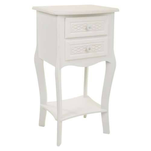 Noćni ormarić Alexandra House Living Bijela Krema 31 x 71 x 38 cm Cijena