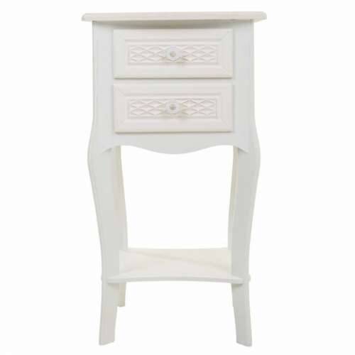 Noćni ormarić Alexandra House Living Bijela Krema 31 x 71 x 38 cm Cijena