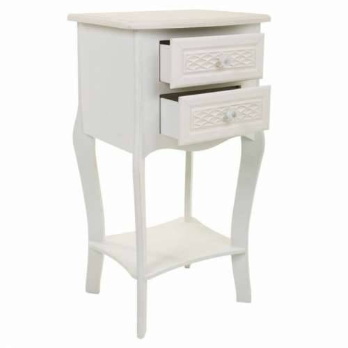 Noćni ormarić Alexandra House Living Bijela Krema 31 x 71 x 38 cm Cijena