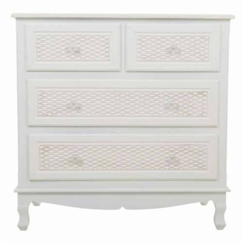 Komoda Alexandra House Living Bijela Krema Metal borovina Drvo MDF 40 x 81 x 80 cm Cijena