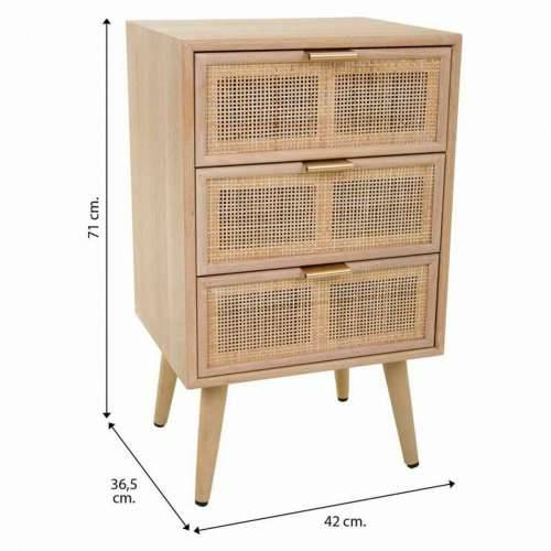 Noćni ormarić Alexandra House Living Prirodno 71 x 36 x 42 cm Cijena