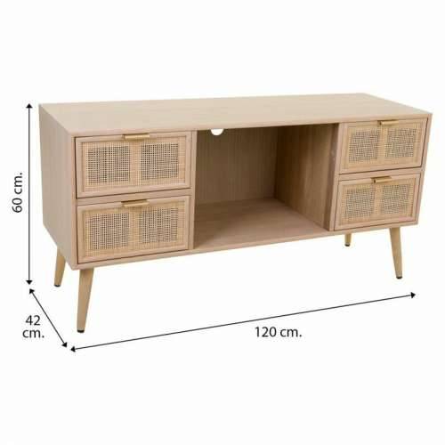Pomoćni namještaj Alexandra House Living Prirodno Drvo MDF 42 x 60 x 120 cm Cijena