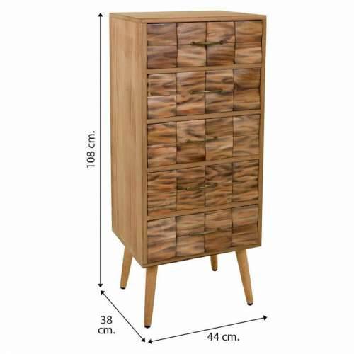 Ormarić s ladicama Alexandra House Living Prirodno Paulovnija 108 x 38 x 44 cm Cijena