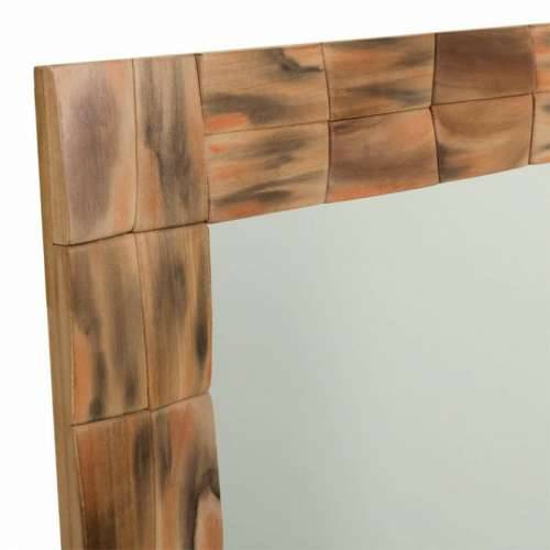 Zidno ogledalo Alexandra House Living Prirodno 84 x 2 x 62 cm Pravokutno Cijena
