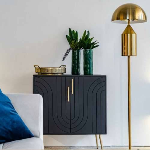 Hodnik Alexandra House Living Siva zlatan 37 x 84 x 75 cm Cijena