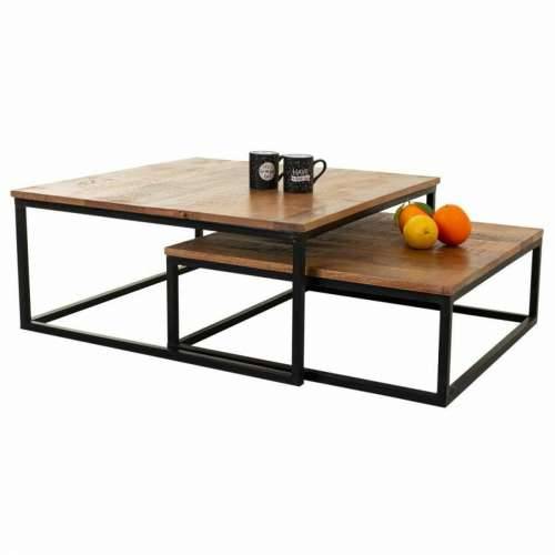 Set od dvije stolice Alexandra House Living Prirodno Željezo Drvo Manga 75 x 34 x 75 cm Cijena