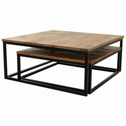 Set od dvije stolice Alexandra House Living Prirodno Željezo Drvo Manga 75 x 34 x 75 cm Cijena