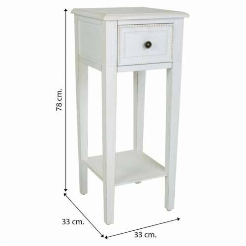 Pomoćni stolić Alexandra House Living Bijela 33 x 78 x 33 cm Cijena