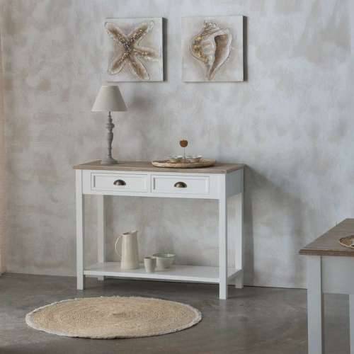 Tepih Alexandra House Living Bijela Prirodno 100 x 100 cm Okruglo Cijena