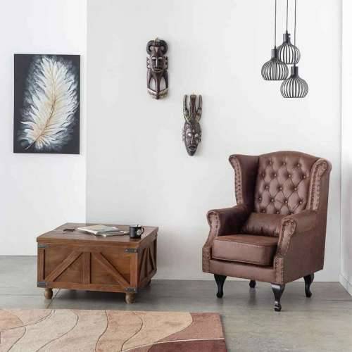 Ukrasna figura Alexandra House Living Crna Drvo Maska 6 x 50 x 16 cm Cijena