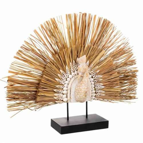 Ukrasna figura Alexandra House Living Crna Prirodno Drvo Željezo Morske alge paun 53 x 12 x 64 cm Cijena