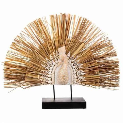 Ukrasna figura Alexandra House Living Crna Prirodno Drvo Željezo Morske alge paun 53 x 12 x 64 cm Cijena