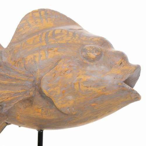 Ukrasna figura Alexandra House Living Siva Tamno smeđi Drvo Željezo Riba 31 x 24 x 30 cm Cijena