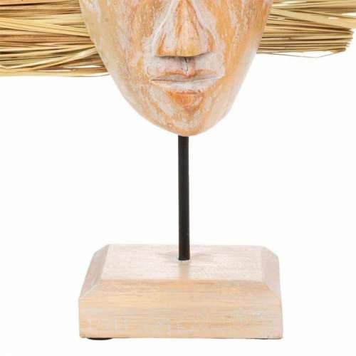 Ukrasna figura Alexandra House Living Prirodno Drvo Staklo Morske alge Maska 53 x 13 x 30 cm Cijena