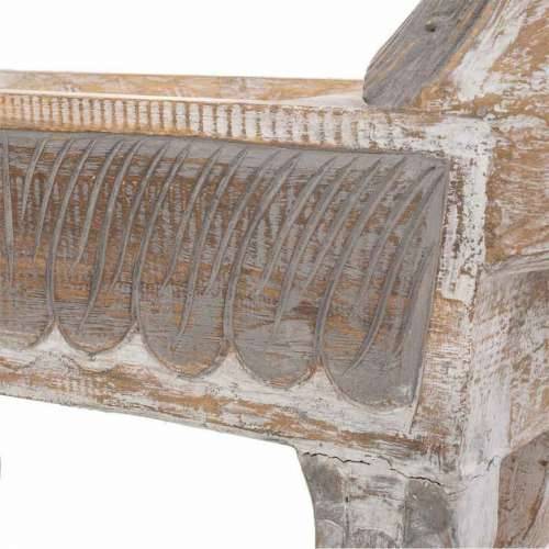Stolni ukras Alexandra House Living Bijela Smeđa Drvo 40 x 17 x 80 cm Lav Cijena