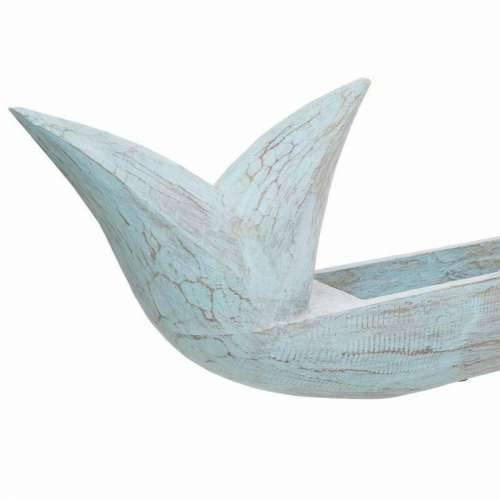 Stolni ukras Alexandra House Living Plava Bijela Drvo 28 x 11 x 105 cm Zmaj Cijena