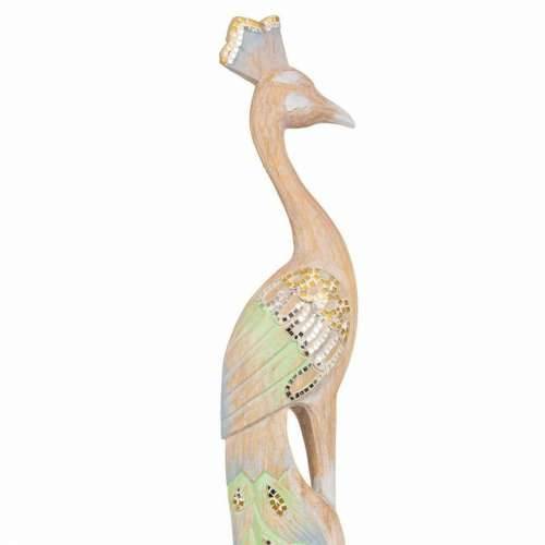 Ukrasna figura Alexandra House Living Juta Drvo Staklo paun 106 x 15 x 22 cm Cijena