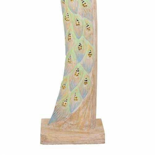 Ukrasna figura Alexandra House Living Juta Drvo Staklo paun 106 x 15 x 22 cm Cijena