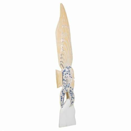 Ukrasna figura Alexandra House Living Plava Bijela Drvo Staklo Riba 148 x 10 x 23 cm Cijena