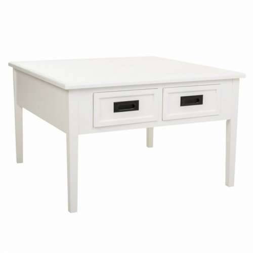 Stolić za dnevni boravak Alexandra House Living Bijela Borovina Drvo MDF 80 x 50 x 80 cm Cijena
