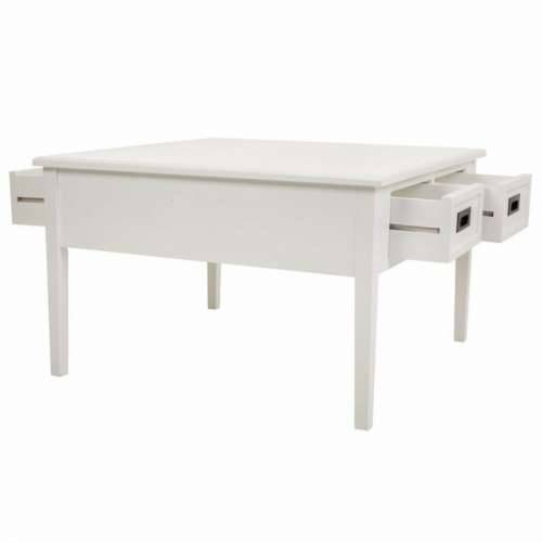 Stolić za dnevni boravak Alexandra House Living Bijela Borovina Drvo MDF 80 x 50 x 80 cm Cijena