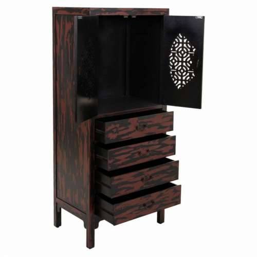 Ormarić Alexandra House Living Crvena Jelovina Drvo MDF 40 x 140 x 60 cm Cijena